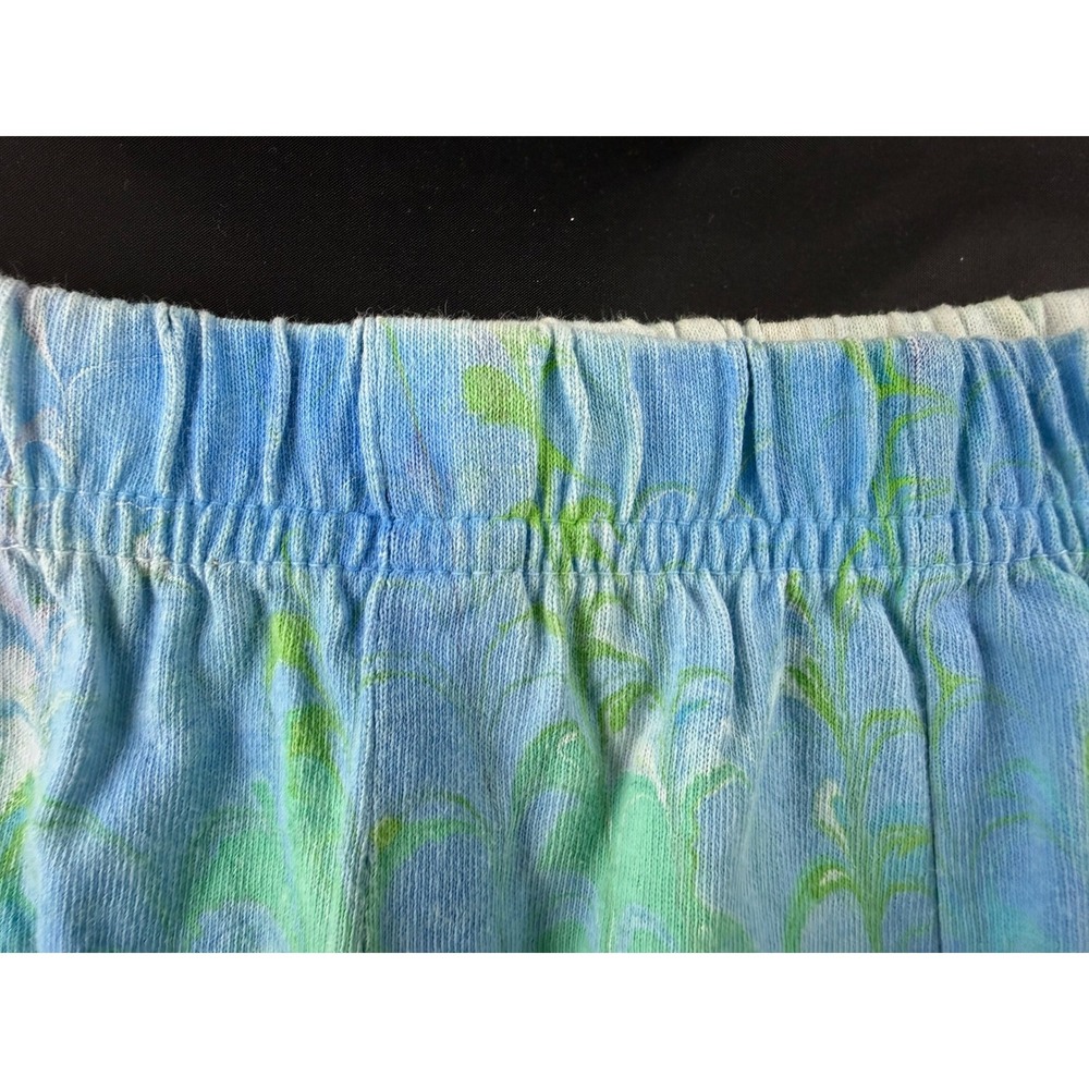 Shirleighs Marbled Art Kids Skirt Blue Green Cotton Handmade Small USA Made - Picture 2 of 9